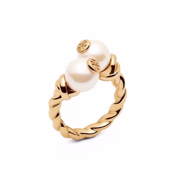 Tory Burch Jewelry - Tory Burch • Rope Logo Bead Ring